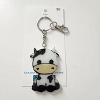 Cow keychain