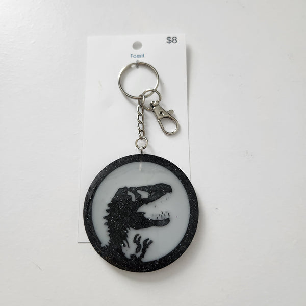 Dinosaur bones keychain