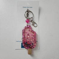 Popsicle shaker keychain