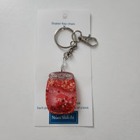 Pop can shaker keychain