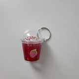 Faux drinks keychains