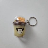 Faux drinks keychains