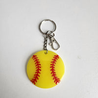 Softball keychain