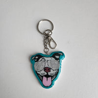 Pittie keychain