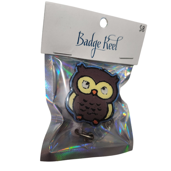 Owl badge reel