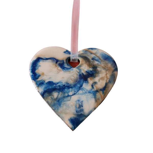 Resin heart ornaments