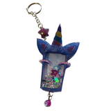 Unicorn shaker keychain