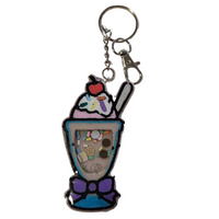 Icecream shake shaker keychain