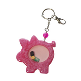 Piggybank shaker keychain