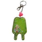 Double popsicle shaker keychain