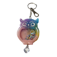 Owl shaker keychain