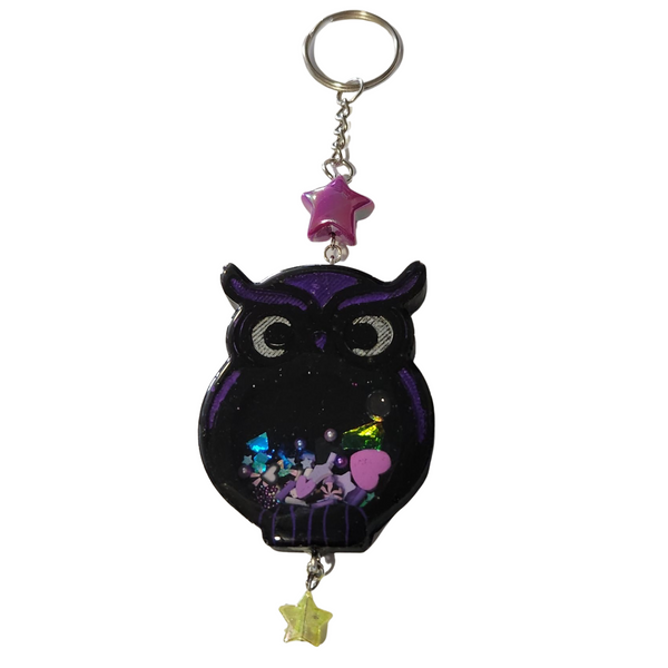 Owl shaker keychain